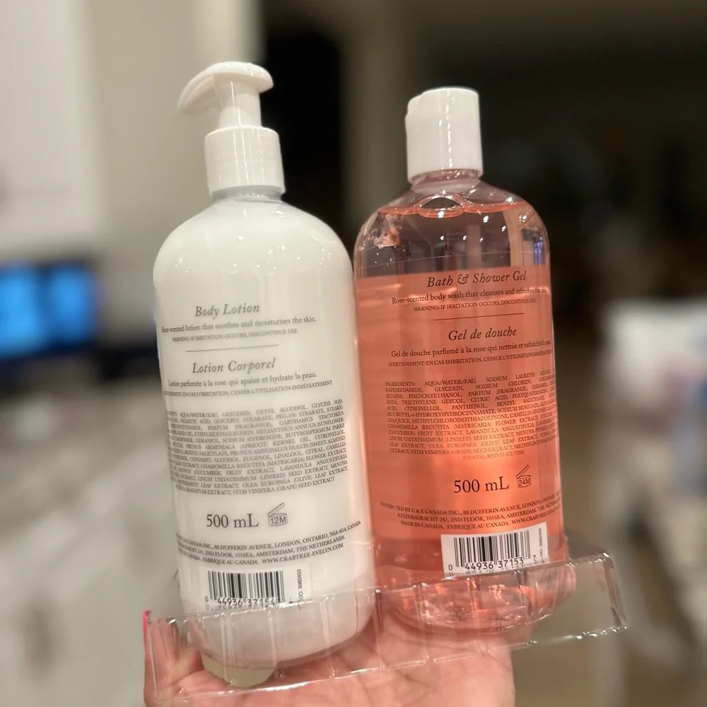 Crabtree & Evelyn Rosewater lotion body wash gel gift set discontinued - Picture 7 of 7